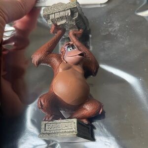 King Louie Figurine with Stone Block